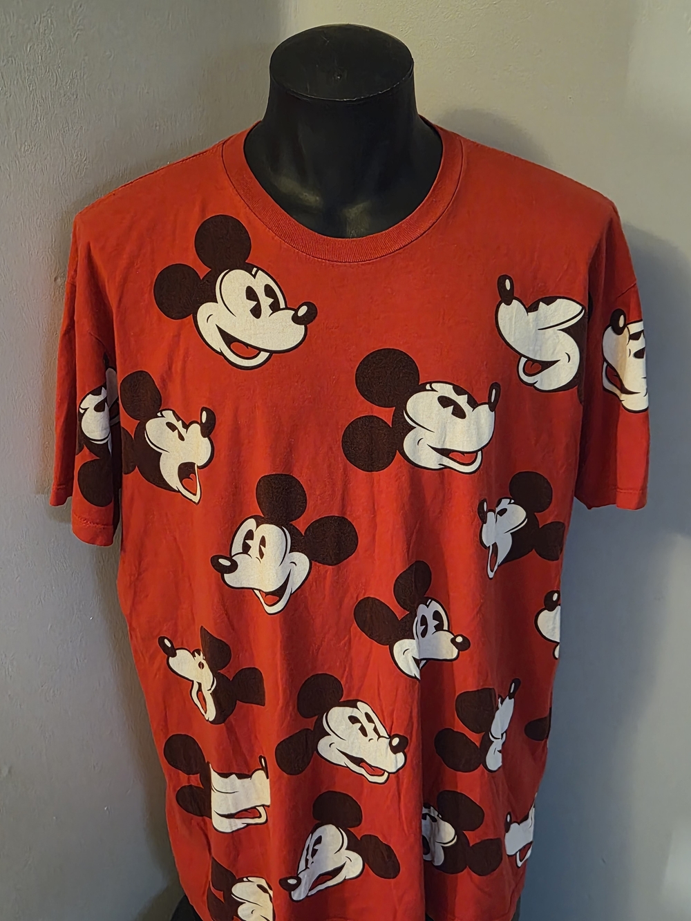 Disney Red All-Over Mickey Mouse Graphic Tee